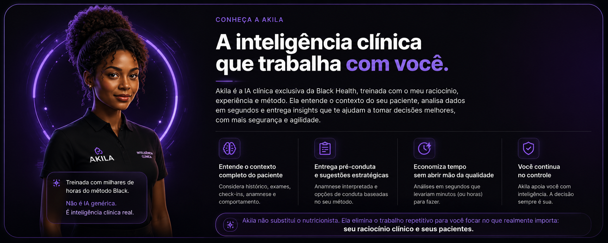 Akila, inteligência clínica exclusiva do Black Health